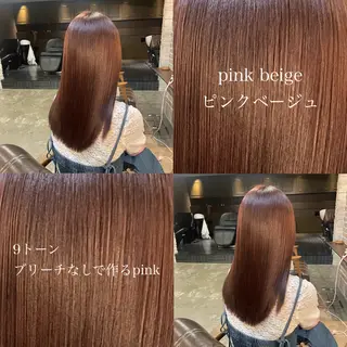 セミロング カラー 🧸顔周りカット /透明感🎀のヘアスタイル