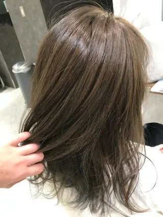 セミロング パーマモデル募集🌈 森脇帆南のヘアスタイル