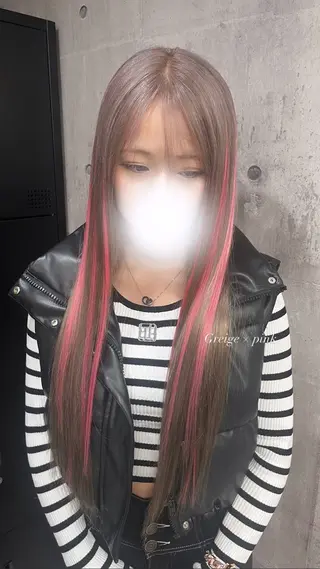 ロング カラー ハイトーン/ゆるふわ 🧚𖥔ׁTOMO♡のヘアスタイル