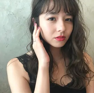ロング カラー パーマ ヘアアレンジ メンズ キッズ 艶ピンク*ヘアセット 🌙shioriのヘアスタイル