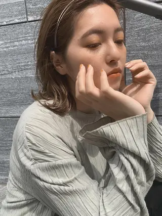 ミディアム カラー パーマ ケアカラー×髪質改善 🌙OKUBO🌙のヘアスタイル