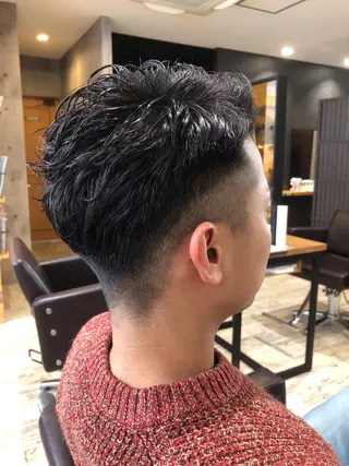 ショート カラー パーマ ヘアアレンジ メンズ キッズ ネイル マツエク・マツパ EnBlesS西宮 マンツーマン神道有基のヘアスタイル