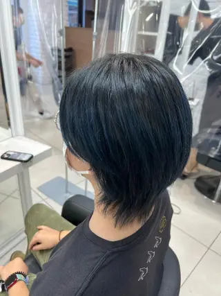 ショート カラー メンズ 【暖色カラー特化】 中山由梨のヘアスタイル