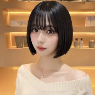 ショート 🕊️ナチュラル盛れ 韓国風艶髪/マホ🫧のヘアスタイル