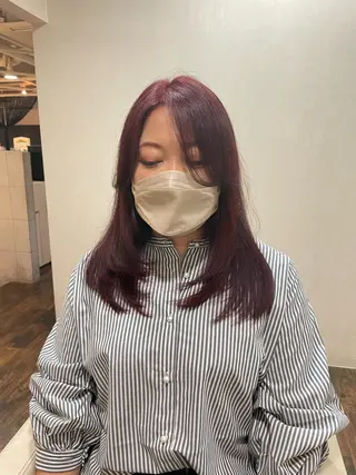 ロング 阿部 祥大のヘアスタイル