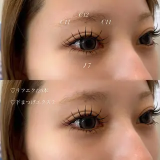 マツエク・マツパ EYELA甲府昭和 hiraiのマツエク・マツパデザイン