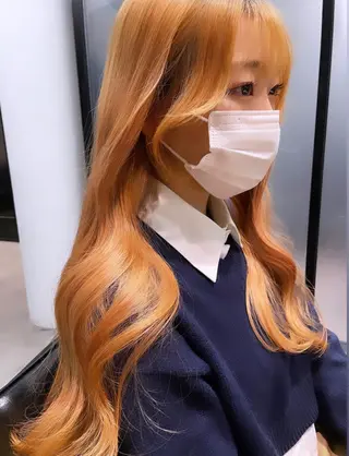 ミディアム カラー 韓国ヘア 店長NEGIのヘアスタイル