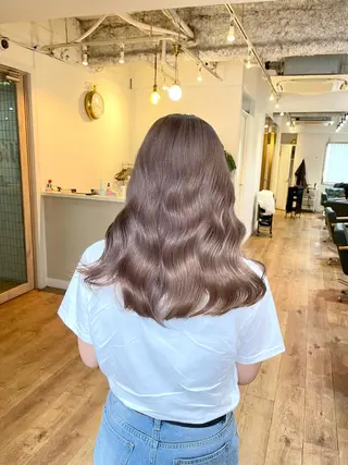 ミディアム 水原　悠吾 ELISS　ブリーチのヘアスタイル