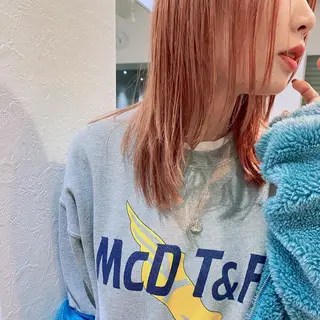 セミロング 森貴裕/ベージュ/ パーマ/オリーブのヘアスタイル