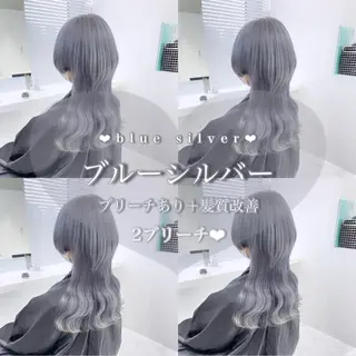 ロング カラー ヘアアレンジ 𝘳𝘺𝘰𝘬𝘢 髪質改善／ブリーチのヘアスタイル