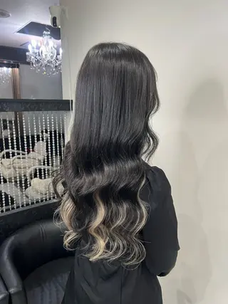ロング カラー YUDU🍊 germe/ジェルムのヘアスタイル