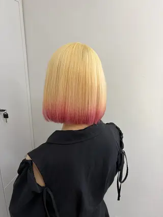 ミディアム カラー 🩶【推しハイトーン 】yuzu🩶のヘアスタイル
