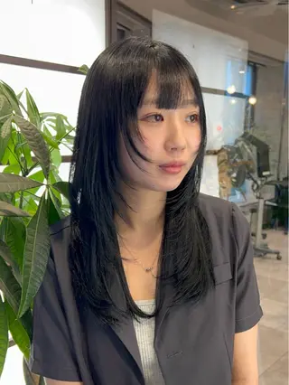 セミロング 🌞レイヤー×カラー 前川那津美🌞のヘアスタイル