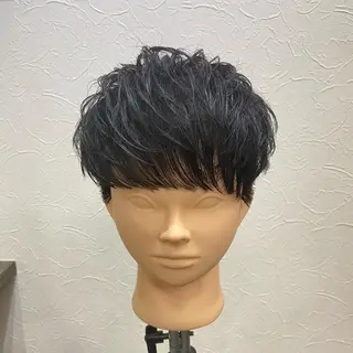 ミディアム 仁和山 晃のヘアスタイル