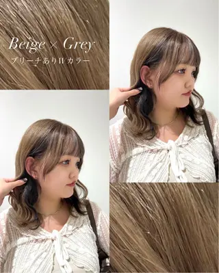 ミディアム カラー 🤍透明感カラー・ きらら🤍のヘアスタイル