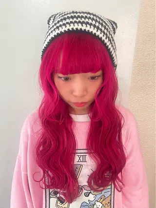 ロング カラー 岩谷/ブリーチ 🪽透明感カラーのヘアスタイル