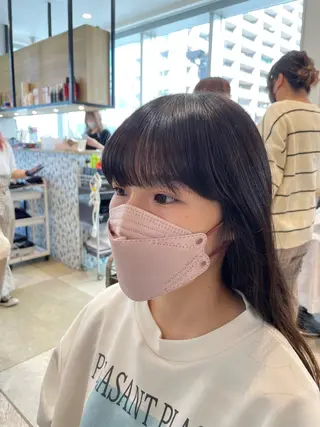 立川・くびれミディ 旬なデザインカラーのヘアスタイル