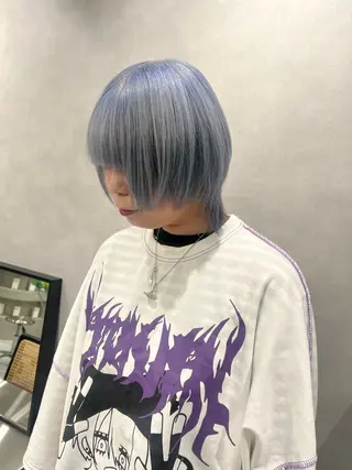 ミディアム デザイン🥇複雑履歴 ハイトーン特化のヘアスタイル