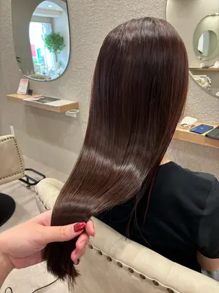 ロング 透明感カラー⭐️🌈 野村玲美のヘアスタイル