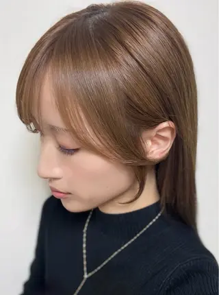 ロング 顔周りカット/透明感 カラー🤍大塚蛍のヘアスタイル