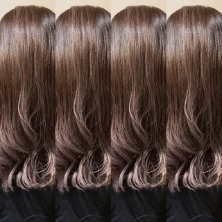 セミロング ✨縮毛矯正✖︎顔周り レイヤー✨ナカムラのヘアスタイル