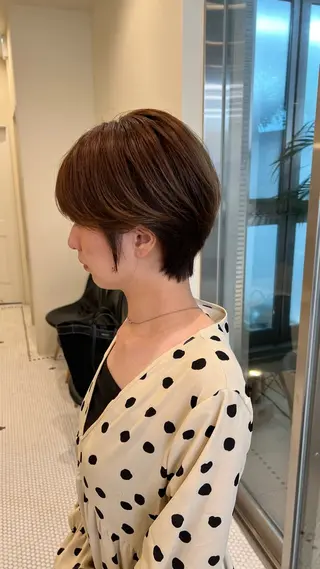 ショート belle   表参道　terrace所属・抜きっぱなしブロンド /ハイトーン/カナタのヘアスタイル