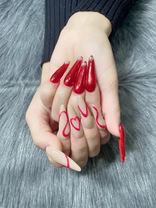 ロング ネイル 《LB》ラブリエ Nail&eyeのマツエク・マツパデザイン