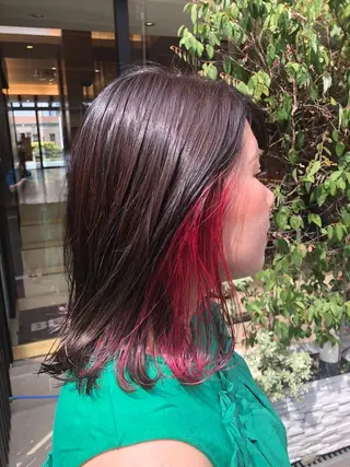 ミディアム カラー 池田 寿子のヘアスタイル