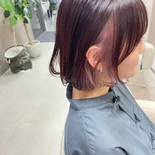 ミディアム 坂本 沙也加のヘアスタイル