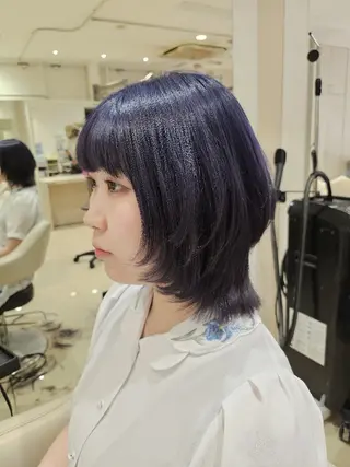 ミディアム 社内カット講師・店長 菅原賢一のヘアスタイル