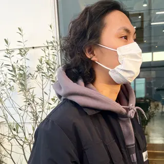 ショート パーマ マンツーマン/ 藤代拓実のヘアスタイル