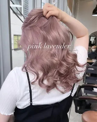 ミディアム カラー 💜ハイトーン💛 マジカルかいちゃんのヘアスタイル