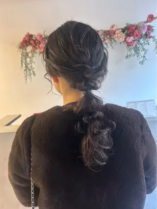 ヘアアレンジ 艶レイヤー🍊 加藤隆也のヘアスタイル