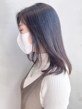 ミディアム カラー パーマ ヘアアレンジ ITbyALBUM 松戸のヘアスタイル