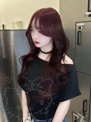 ロング カラー ⛓ワンホンレイヤー 🥀🖤/あいりのヘアスタイル