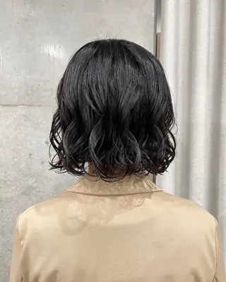 パーマ ショートボブ/似合 わせショート/表参道のヘアスタイル