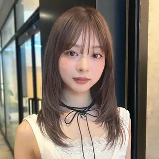 セミロング 🌸透明感/レイヤー / 栗林 彩🌸のヘアスタイル
