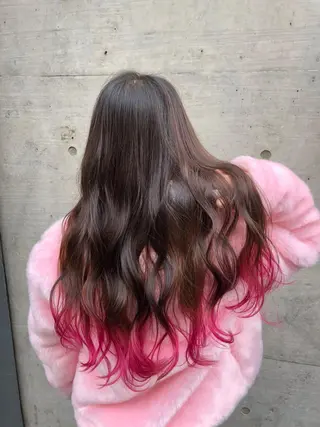 ロング カラー 韓国ヘア🤍髪質改善 🇰🇷AKANEのヘアスタイル