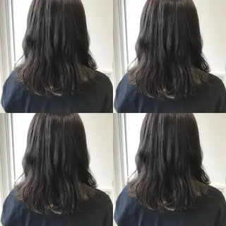 ミディアム カラー 小栗 麻衣のヘアスタイル