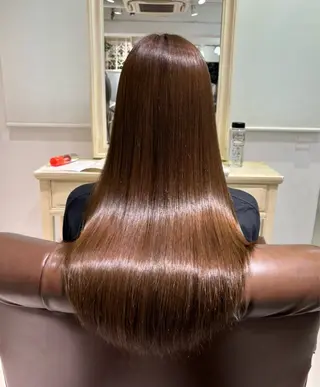 ロング ヘアアレンジ/ヘッド スパ/透明感カラーのヘアスタイル