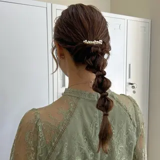 ロング MIDORI🎀 透明感/ベージュのヘアスタイル