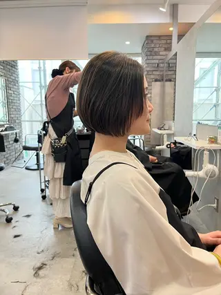 ショート カラー 平尾/高宮/艶カラー /ハイライト/綜一郎のヘアスタイル