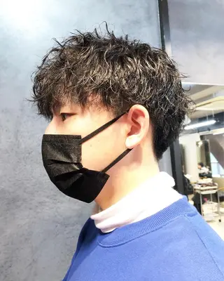 パーマ ヘアアレンジ メンズ メンズ特化✂️栗原 侑也のヘアスタイル