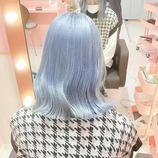 ミディアム カラー ヘアアレンジ Bob&ハイトーン 専門家CHIHIROのヘアスタイル