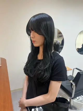 ロング カラー トレンドと似合わせ/ マンツーマン/西上楓のヘアスタイル