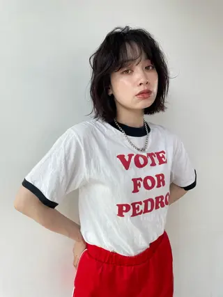 ショート カラー パーマ 高田 翔平のヘアスタイル