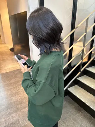 ミディアム カラー mao ｜ 柔らか艶カラー🫧のヘアスタイル
