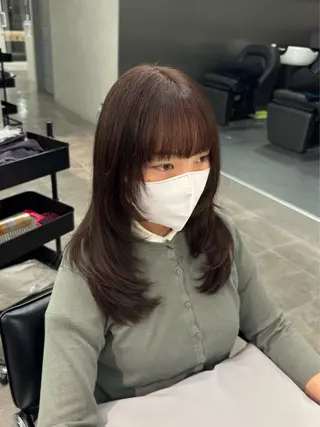 セミロング 韓国特化🇰🇷千葉 /レイヤーカット竜生のヘアスタイル