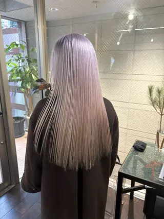 ロング カラー givet所属・心斎橋/デザインカラ ー/海外風/ナツミのヘアスタイル