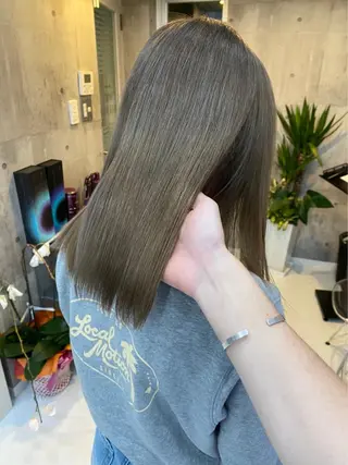 セミロング カラー 【毎朝セット3分】 メンズパーマ　真人のヘアスタイル